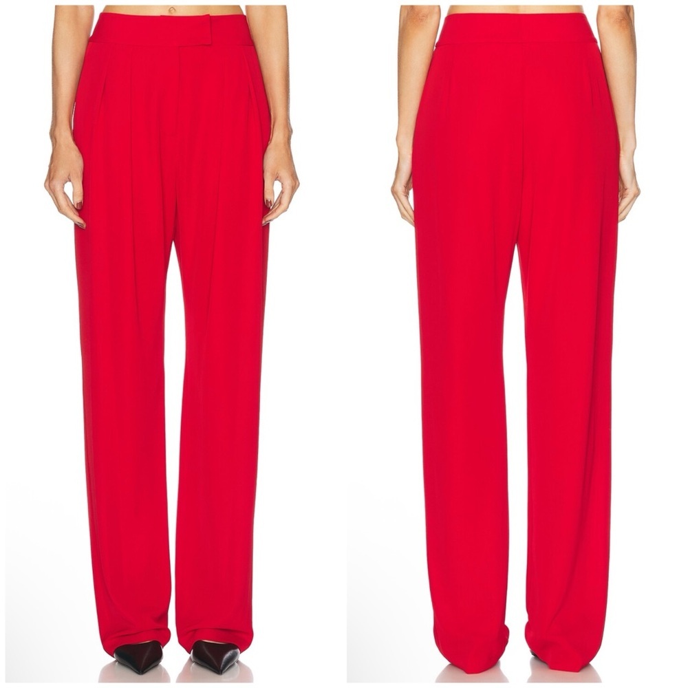 The Sei Double Pleat Trouser in Crimson Size 0